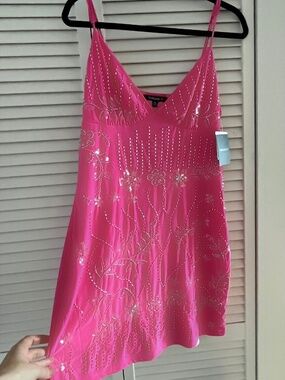 💗 NWT Forever 21 Beaded Embellished Sequin Mini Dress